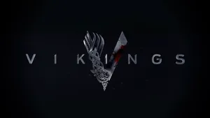 Vikings Black Title Card Wallpaper