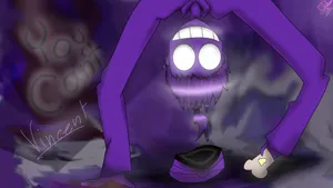 Vincent Purple Guy Upside Down Wallpaper