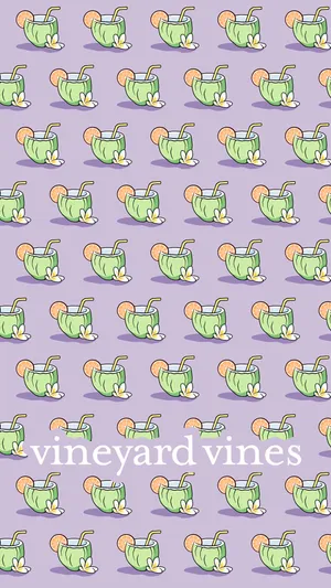 Vineyard Vines Tropical Drinks Wallpaper