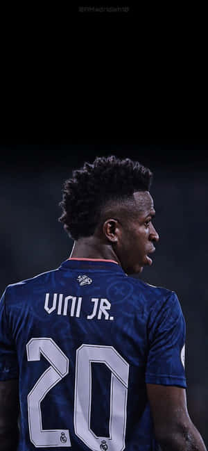 Vini Junior Back View Wallpaper