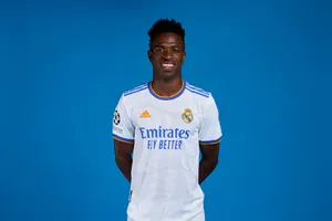 Vini Junior Blue Background Wallpaper