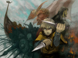 Vinland Saga Artistic Poster Wallpaper