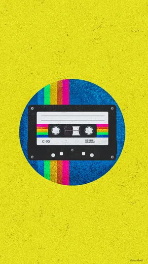 Vintage 90's Cassette Tape Aesthetic Wallpaper