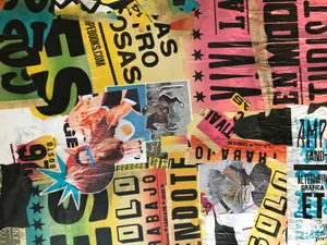 Vintage Ads Fliers Collage Wallpaper