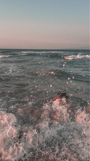 Vintage Aesthetic Ipad Seashore Wallpaper