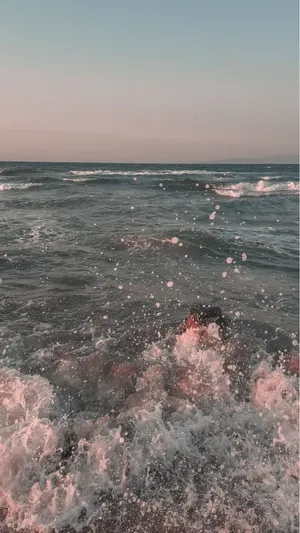 Vintage Aesthetic Ipad Seashore Wallpaper