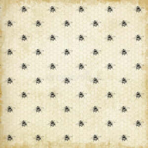 Vintage Bee Symbolizing Natural Beauty Wallpaper