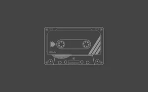 Vintage Cassette Tape Graphic Wallpaper