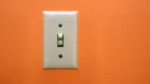 Vintage Design Orange Switch Wallpaper