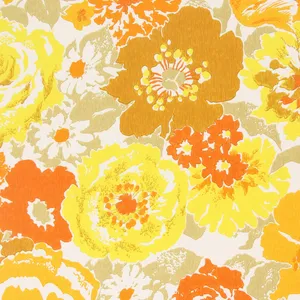 Vintage Floral Pattern1970s Wallpaper