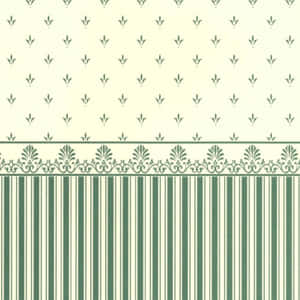 Vintage Floral Stripe Wallpaper Pattern Wallpaper