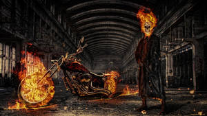 Vintage Ghost Rider Wallpaper