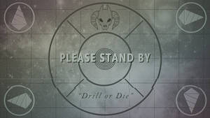 Vintage Grayscale 'please Stand By' Signal Image Wallpaper