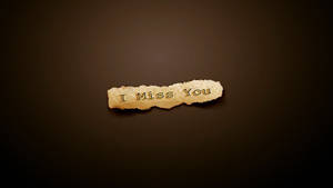 Vintage I Miss You Wallpaper