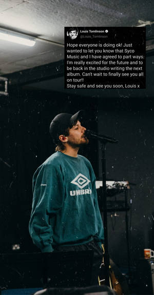 Vintage Louis Tomlinson Tweet Wallpaper