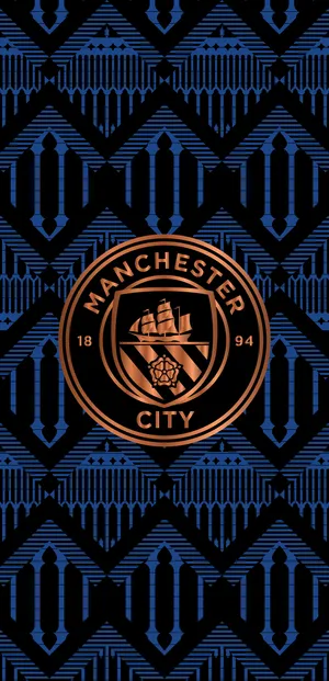 Vintage Manchester City Logo Wallpaper