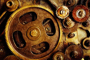 Vintage Mechanical Gearsand Cogs Wallpaper