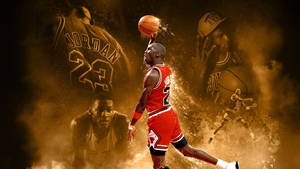 Vintage Michael Jordan Background Wallpaper