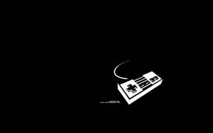 Vintage Minimalist Nintendo Controller Wallpaper