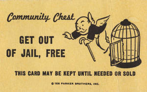 Vintage Monopoly Treasury Card Wallpaper