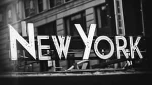 Vintage New York Signage Wallpaper