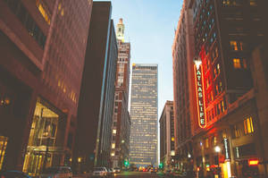 Vintage Oklahoma City Skyline Wallpaper