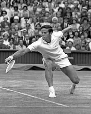 Vintage Tennis Action Shot Wallpaper