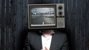 Vintage Tv Head Wallpaper