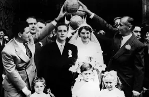 Vintage Wedding Celebrationwith Football Wallpaper