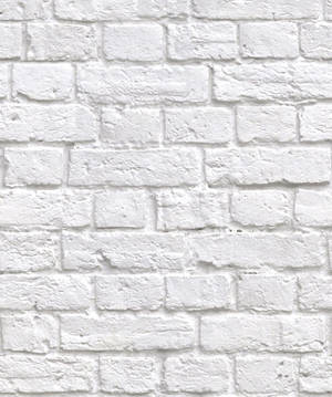Vintage White Brick In English Bond Pattern Wallpaper