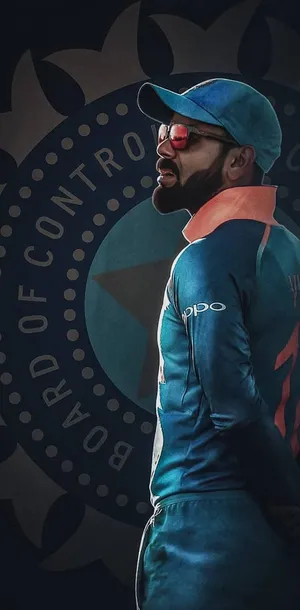 Virat Kohli Hd Blue Cap Wallpaper