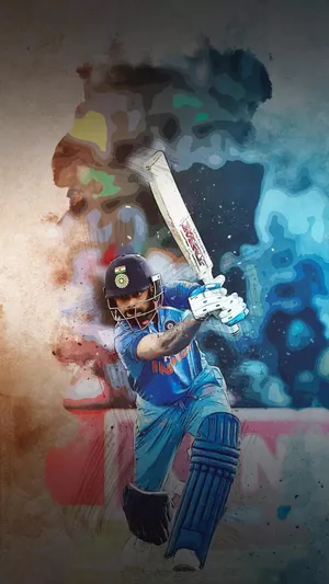 Virat Kohli Hd Cricket Sports Art Wallpaper