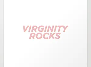 Virginity Rocks Text Artwork Wallpaper