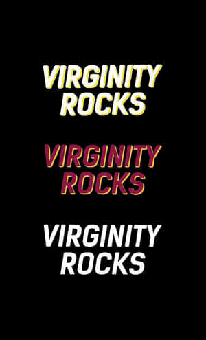 Virginity Rocks Text Design Wallpaper