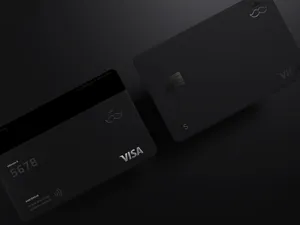 Visa Credit Card Black Concept Design Wallpaper