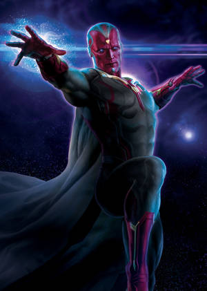 Vision Artwork 4k Marvel Iphone Wallpaper