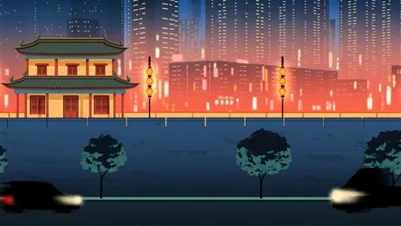 Visit The Land Of 8-bit Japan For A Nostalgic, Yet Futuristic Experience Wallpaper