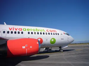 Viva Aerobus Logo On Airplane Wallpaper