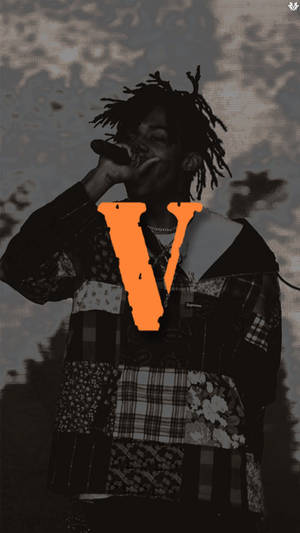 Vlone X Lil Uzi Vert Signature Aesthetic Logo Pfp Wallpaper