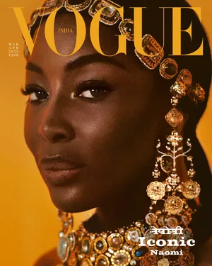 Vogue India Cover Naomi Campbell March2023 Wallpaper