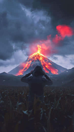 Volcán De Fuego Volcano Eruption Wallpaper
