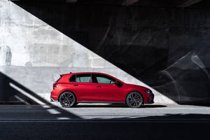 Volkswagen Golf Gti In Red Edition Wallpaper