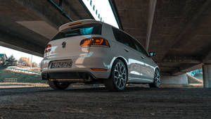 Volkswagen Golf Gti Mk6 Under Highway Wallpaper