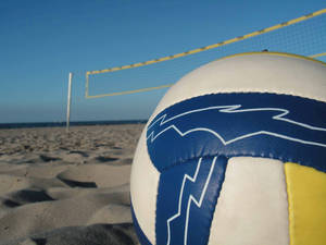 Volleyball Aesthetic Gray Beach Wallpaper