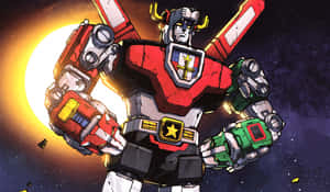 Voltron Robot Pose 1984 Anime Wallpaper