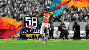 Von Miller Geometric Abstract Wallpaper