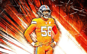 Von Miller Grunge Comic Rays Wallpaper