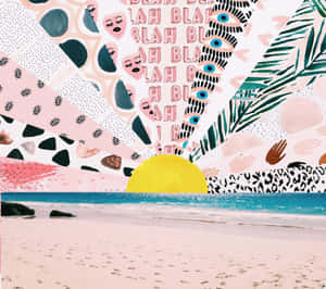 Vsco Laptop Composite Sunset Wallpaper