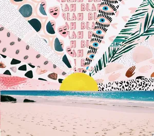 Vsco Laptop Composite Sunset Wallpaper