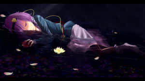Vulnerability, Strength And Beauty Embodied In A Single Look To Convey The Feeling Of A True Sad Anime. Wallpaper